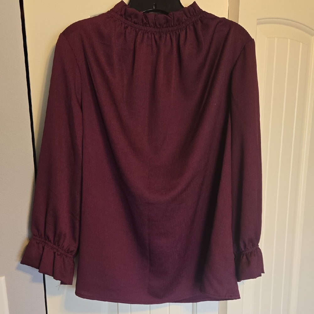 Chic Plum Women's Blouse